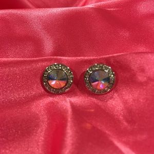 Pave Stud Earrings Swarovski Crystals